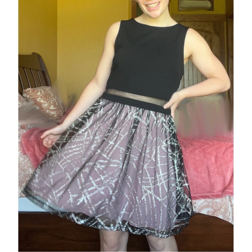 Black and Sparkly City Studio Dress